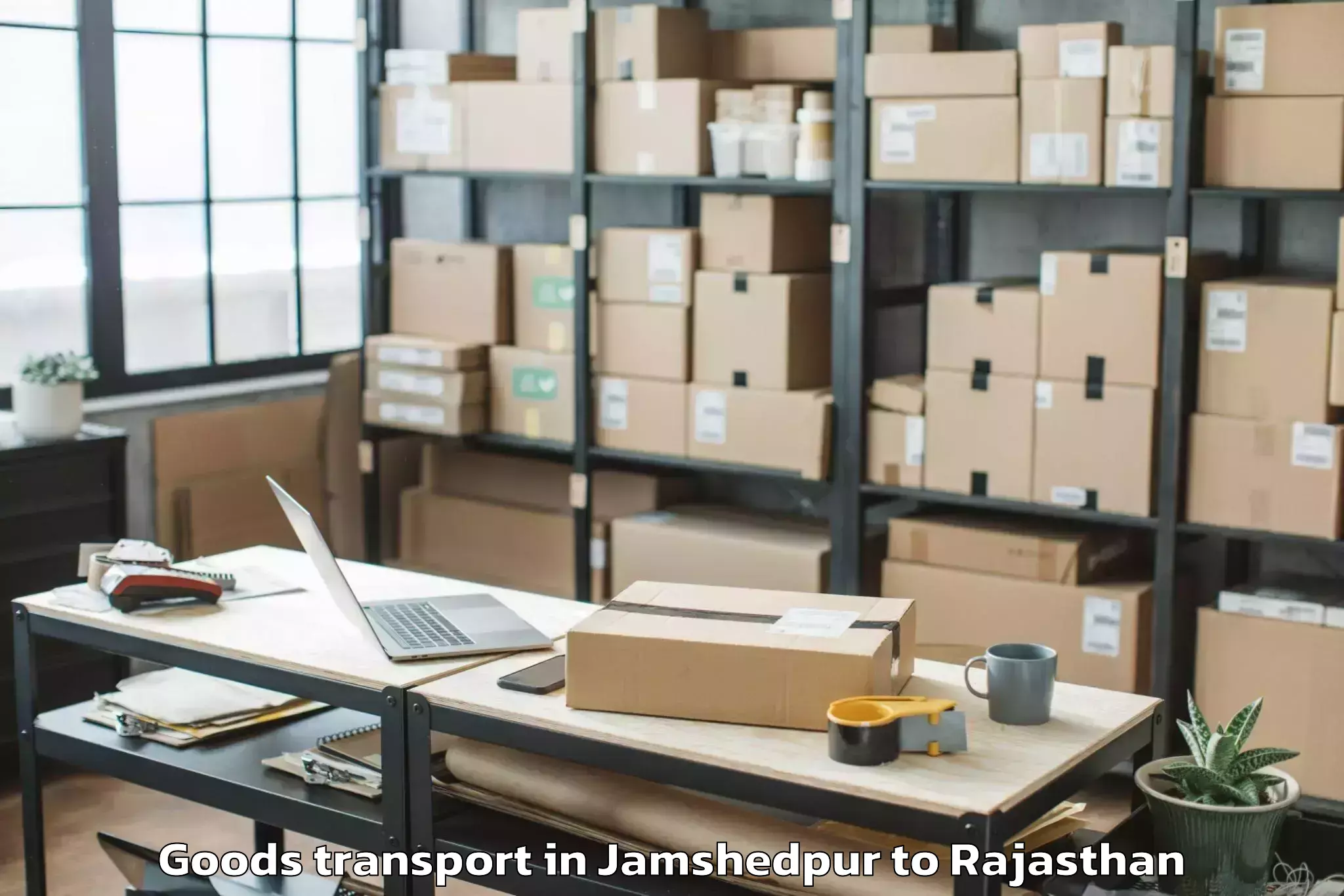 Trusted Jamshedpur to Udaipur Airport Udr Goods Transport